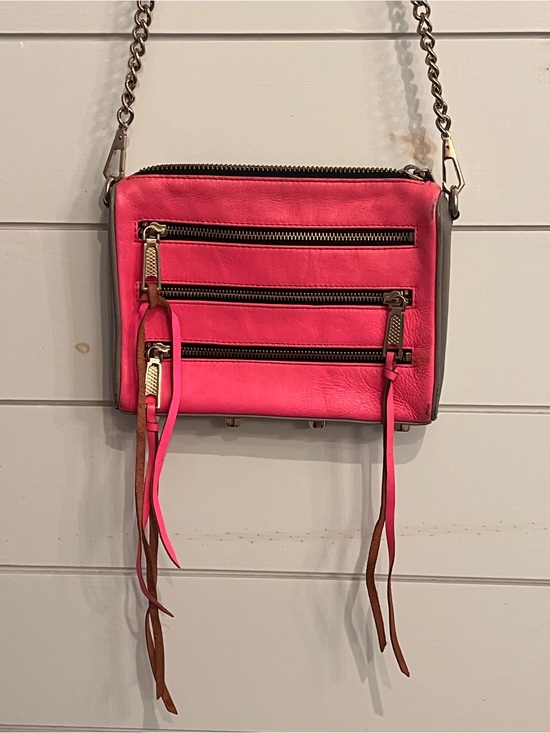 Rebecca Minkoff Handbags - Y2K Women's Hot Pink Crossbody Bag with Chain Strap